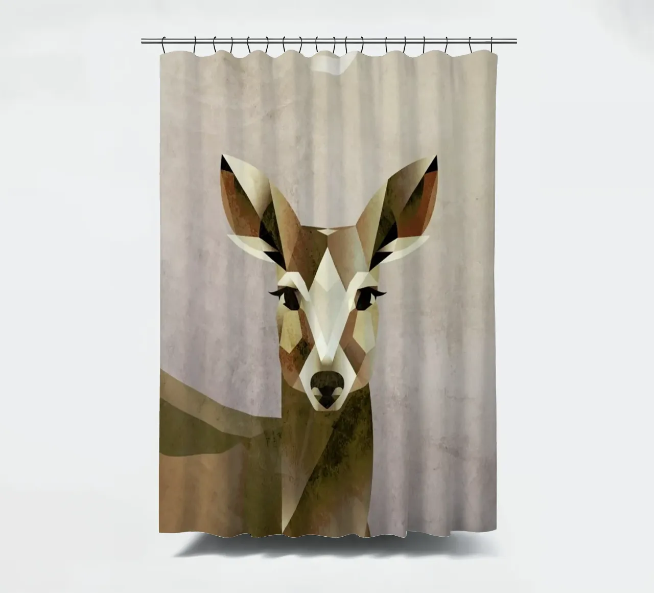 Dawn Deer Duschvorhang von A Nordic Girl