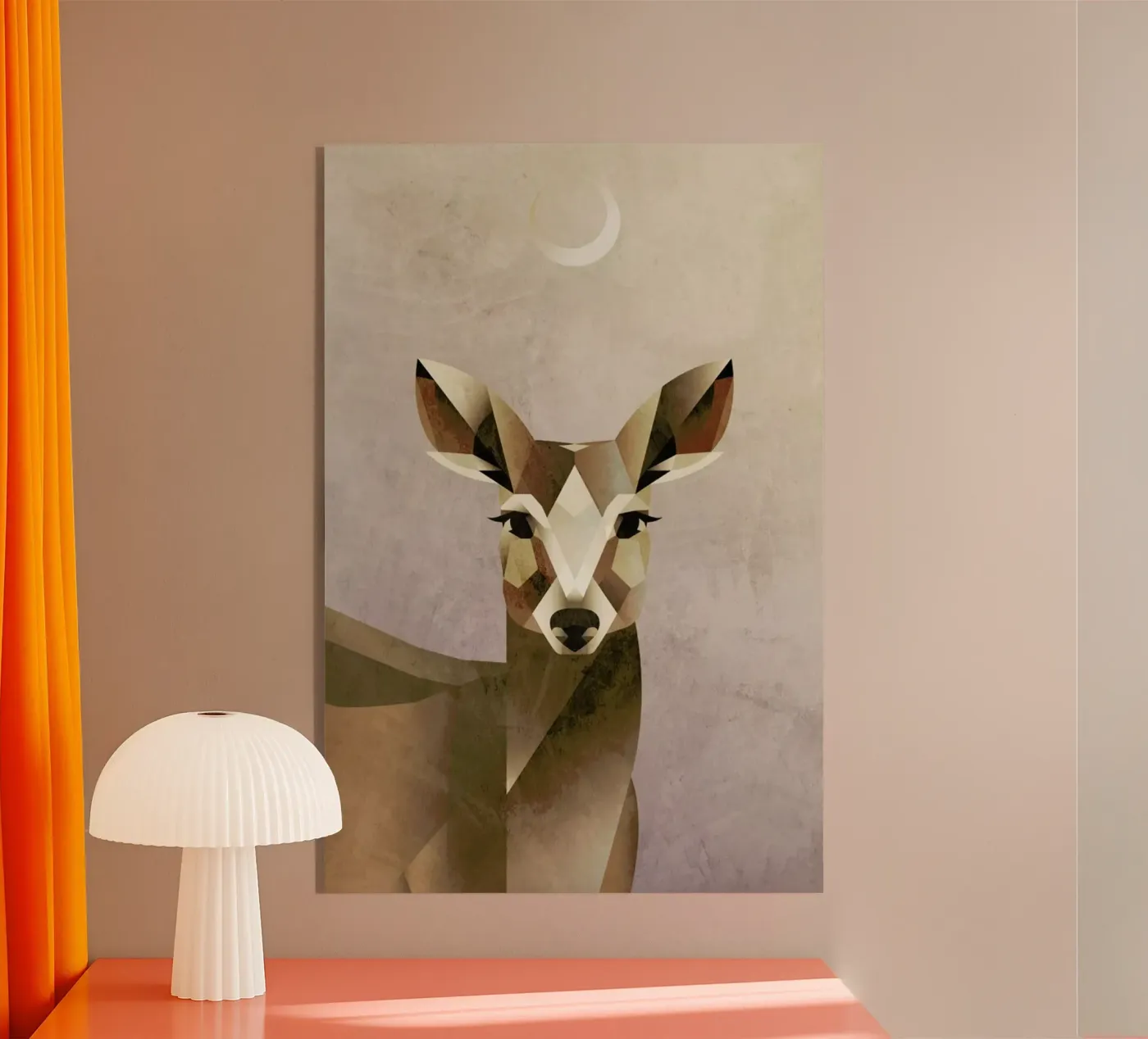 Dawn Deer acrylic glass by A Nordic Girl
