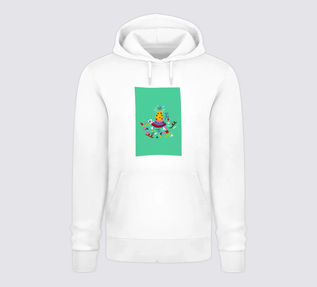Turtle on Christmas felpa con cappuccio da Mariery Young
