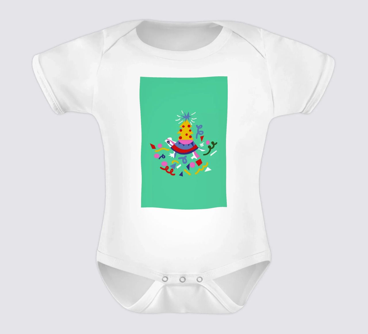 Turtle on Christmas body bébé de Mariery Young