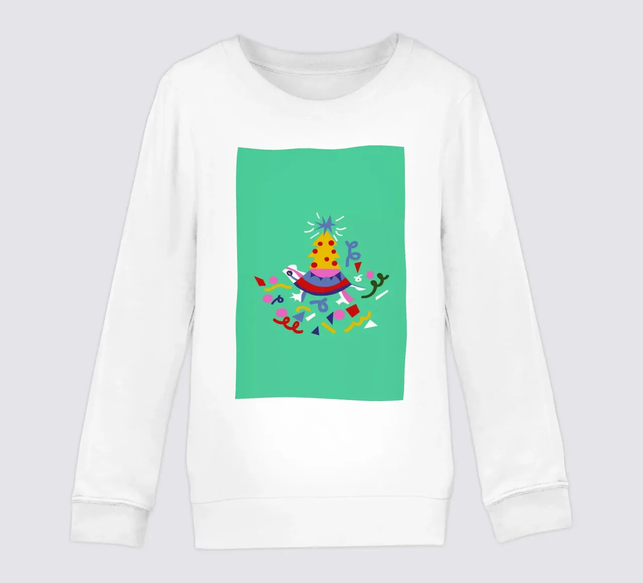 Turtle on Christmas felpa bambino da Mariery Young