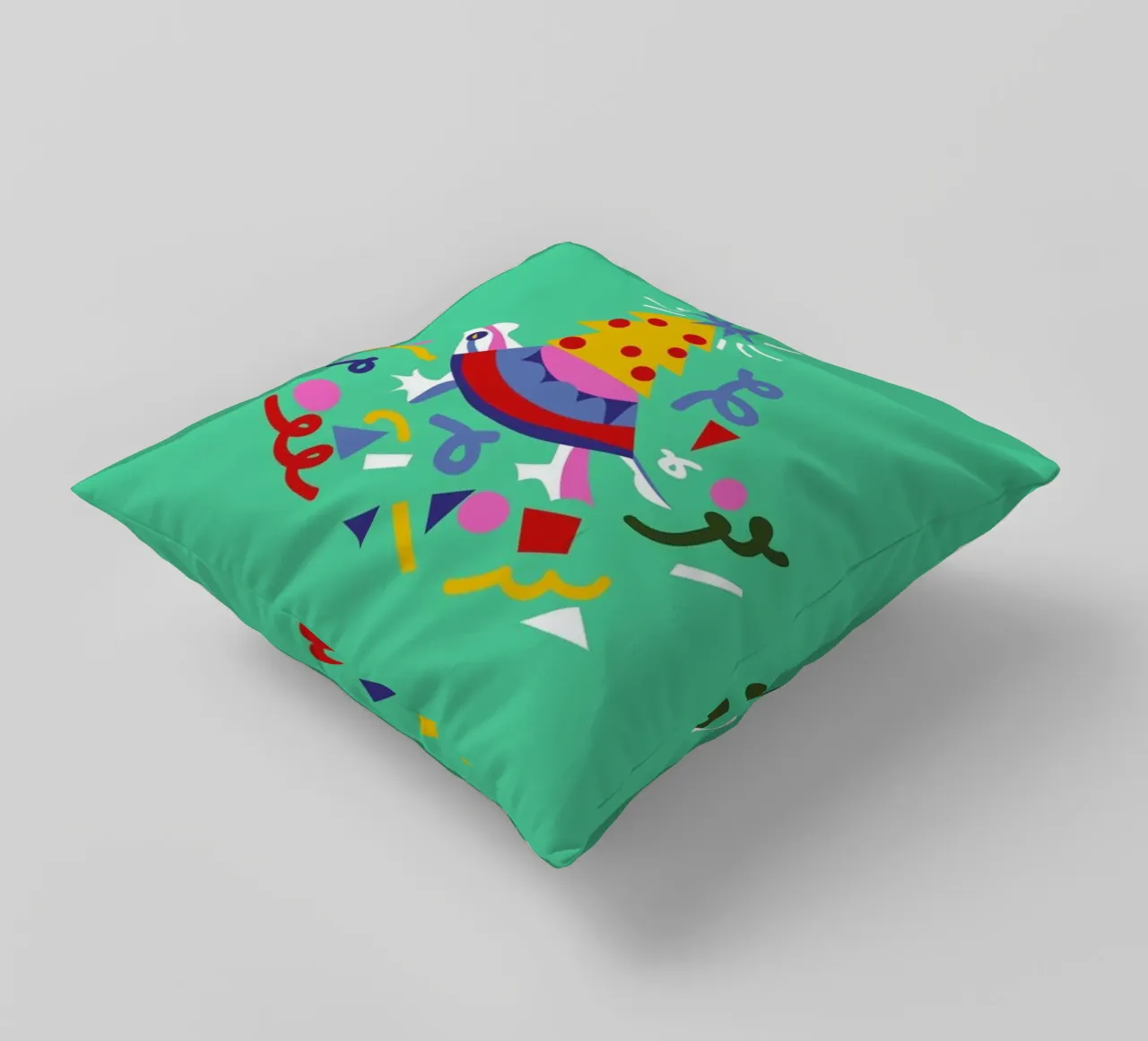 Turtle on Christmas cuscino da Mariery Young
