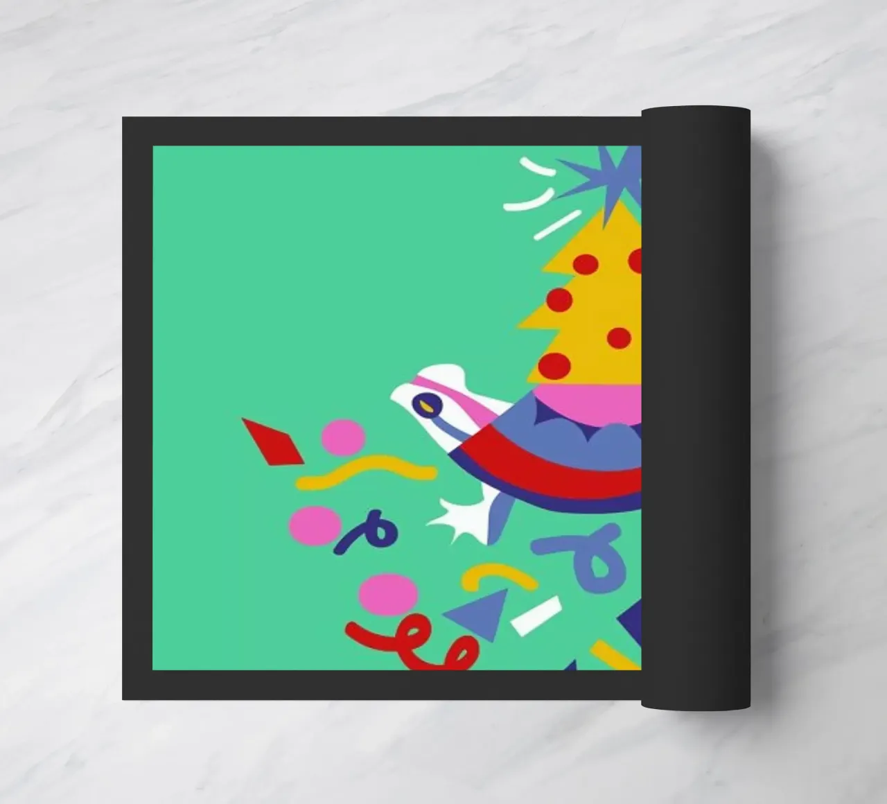 Turtle on Christmas zerbino da Mariery Young