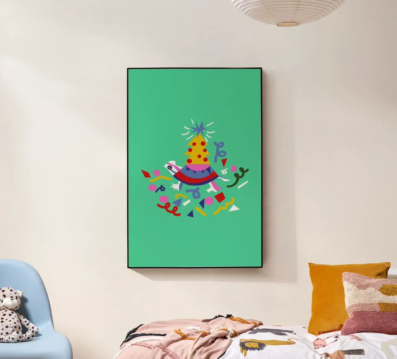 Turtle on Christmas plexiglass da Mariery Young