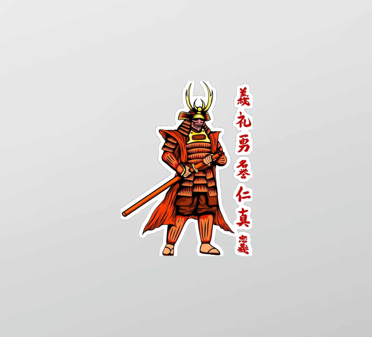 Japanese Samurai Art sticker by nirwanaart