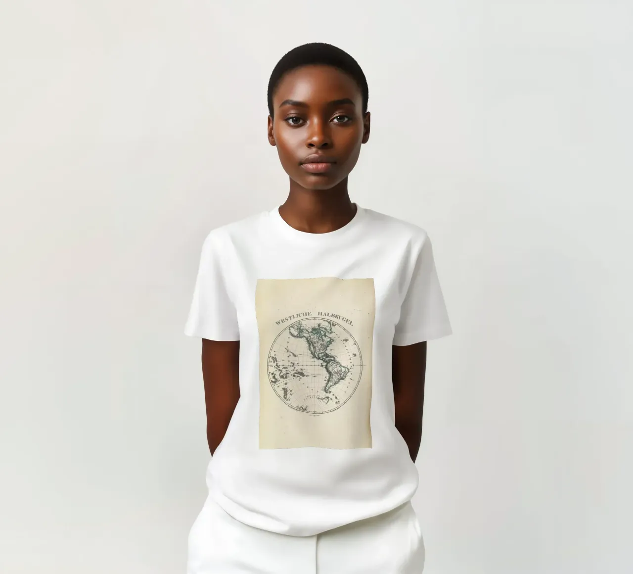 Stieler'S Map Of The Western Hemisphere t-shirt da Artokoloro Quint Lox Ltd