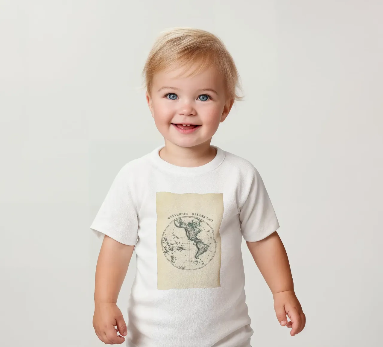 Stieler'S Map Of The Western Hemisphere maglietta neonato da Artokoloro Quint Lox Ltd