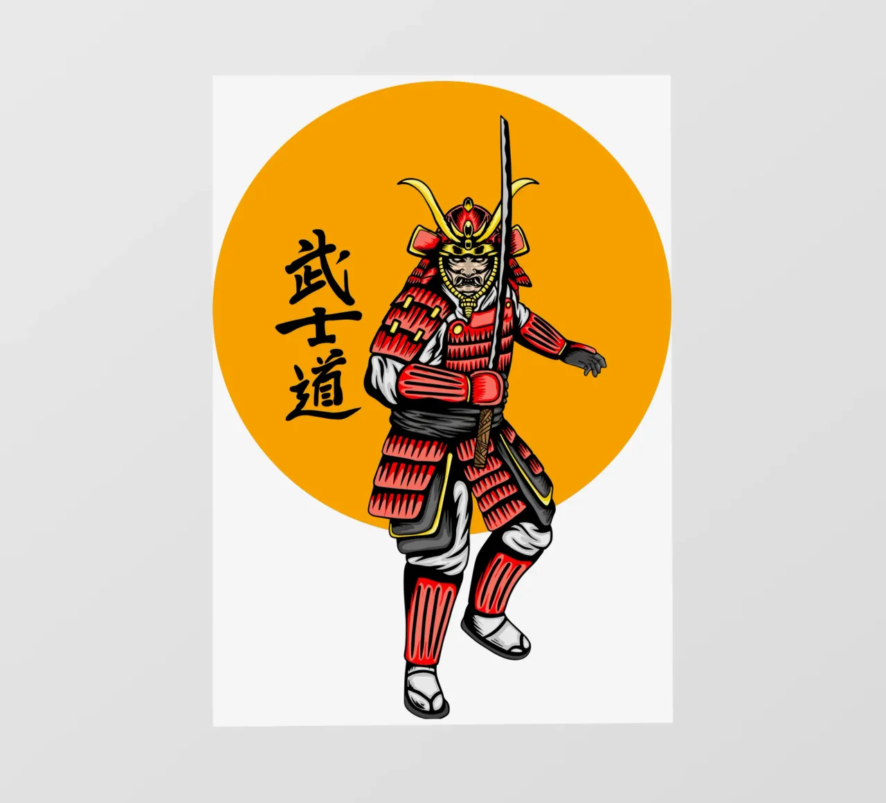 Samurai Japanese Art Design photo wallpaper by nirwanaart