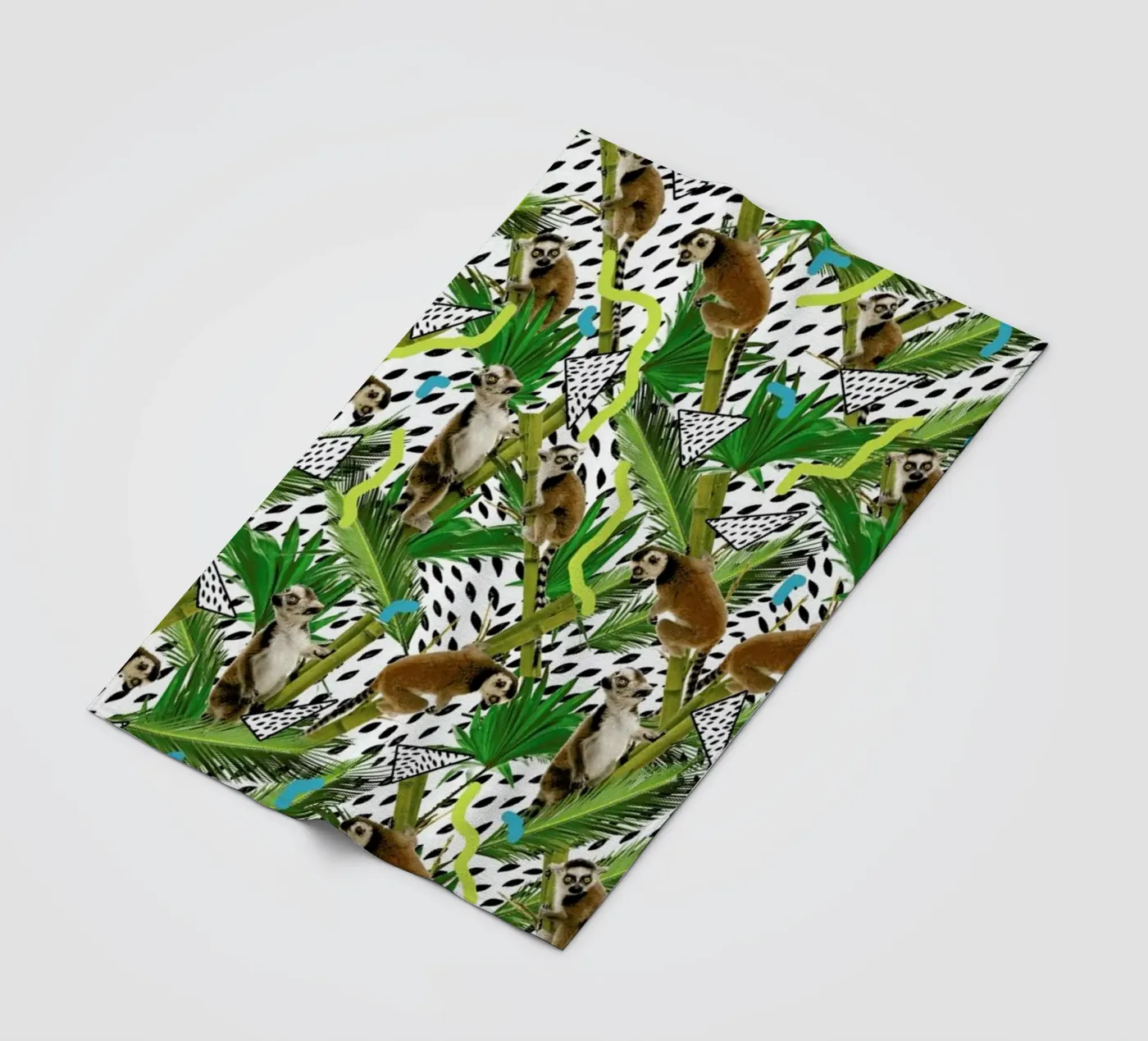Lemur fleece blanket by Kris Tate