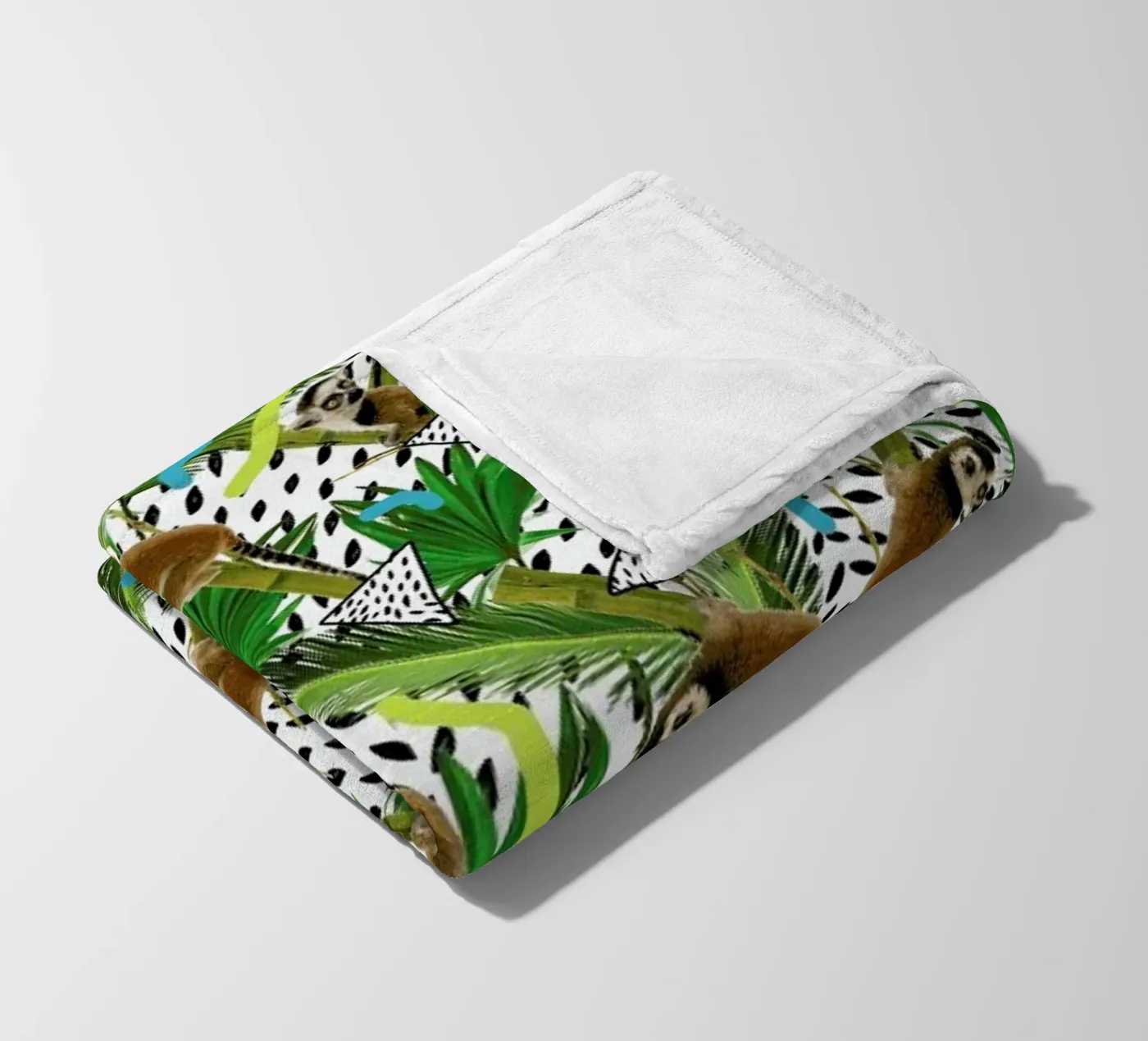 Lemur fleece blanket by Kris Tate