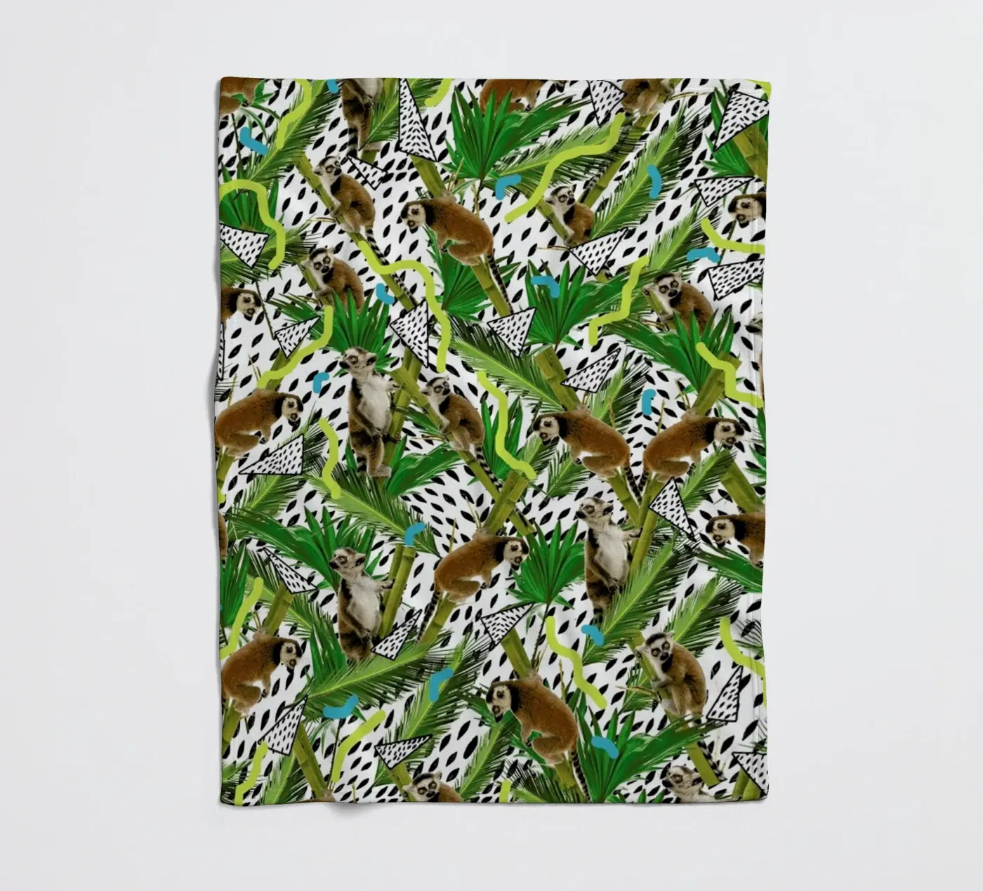 Lemur fleece blanket by Kris Tate