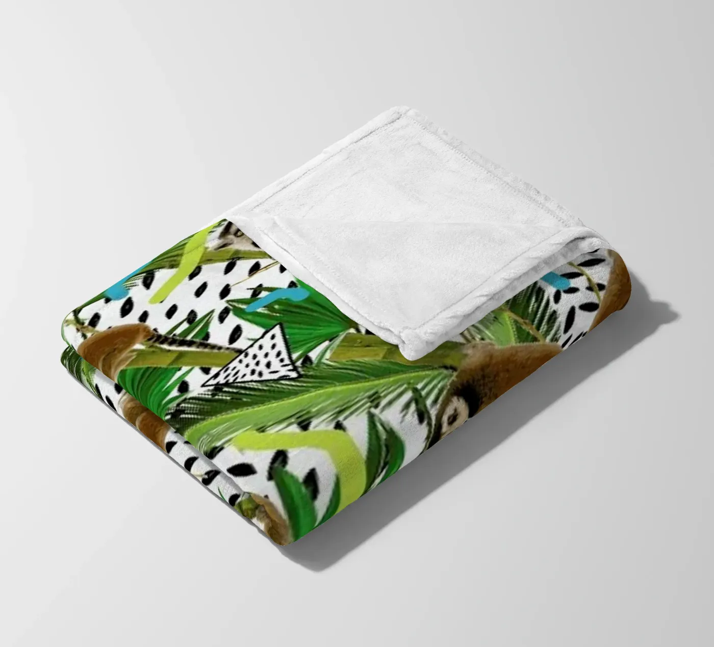Lemur fleece blanket by Kris Tate