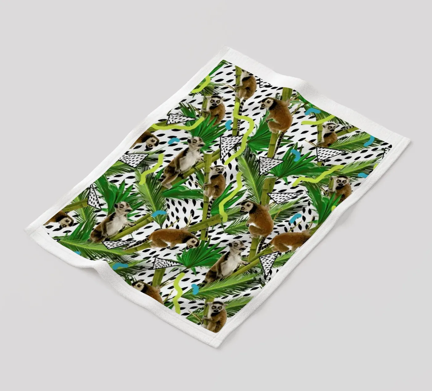 Lemur fleece blanket by Kris Tate