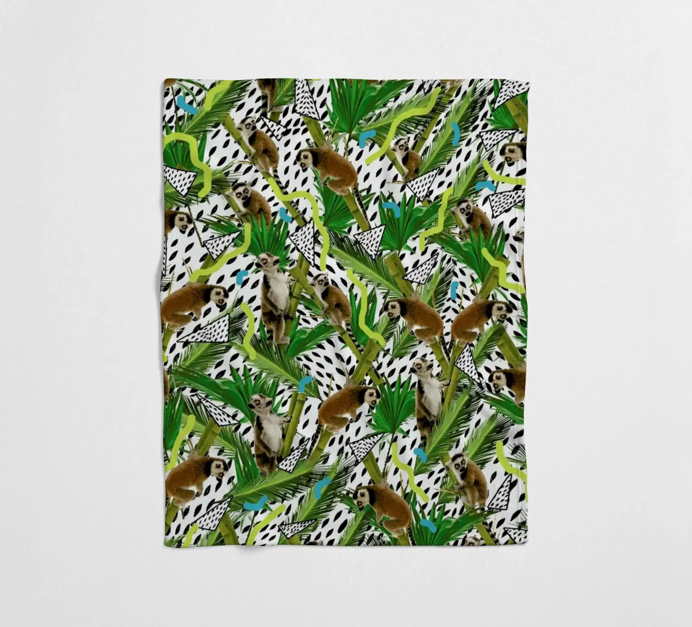 Lemur fleece blanket by Kris Tate