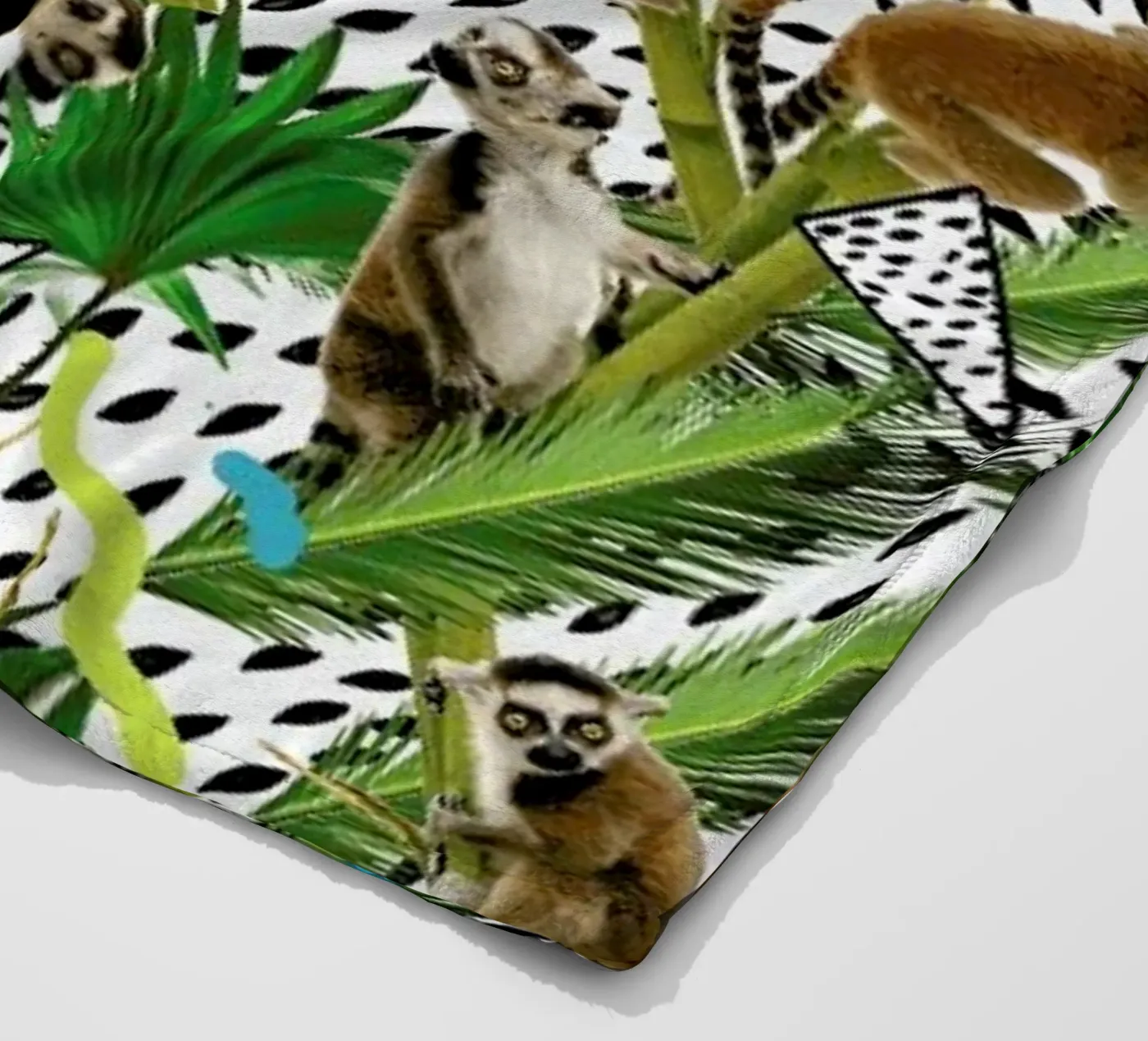 Lemur fleece blanket by Kris Tate