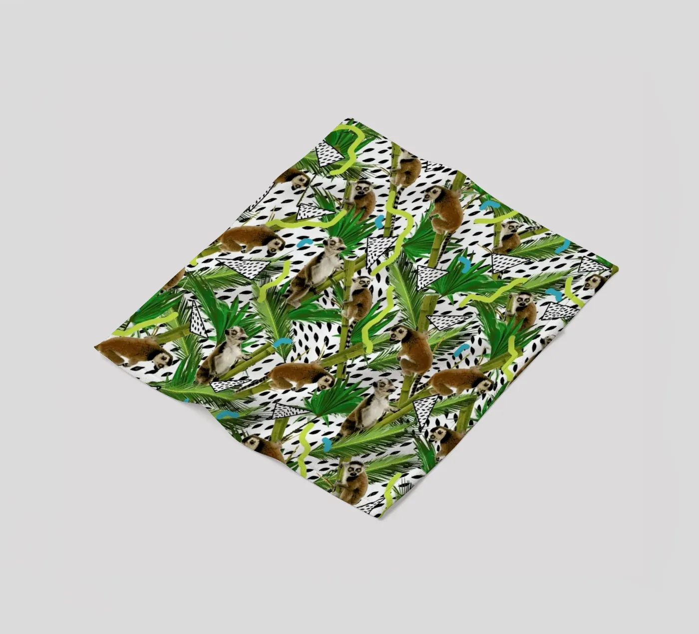 Lemur fleece blanket by Kris Tate