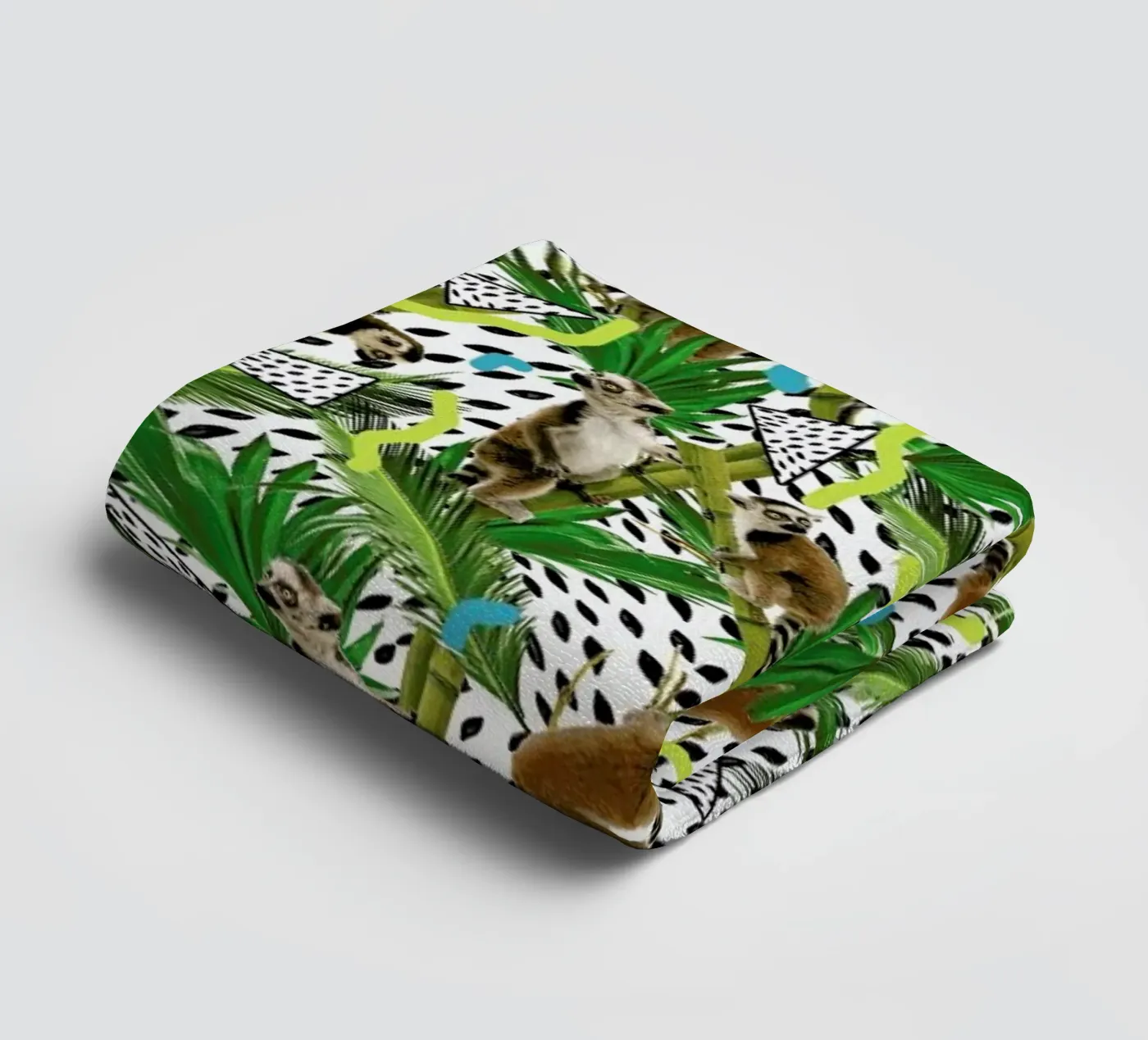 Lemur badhanddoek van Kris Tate