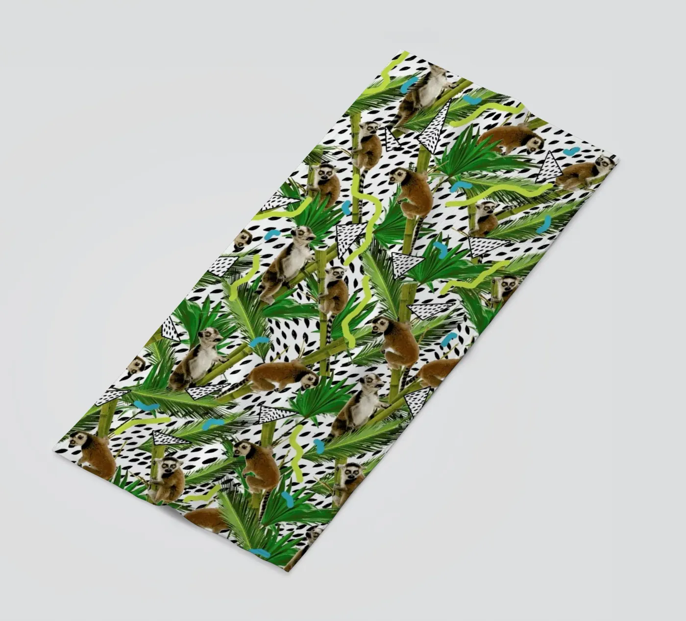 Lemur beach towel by Kris Tate