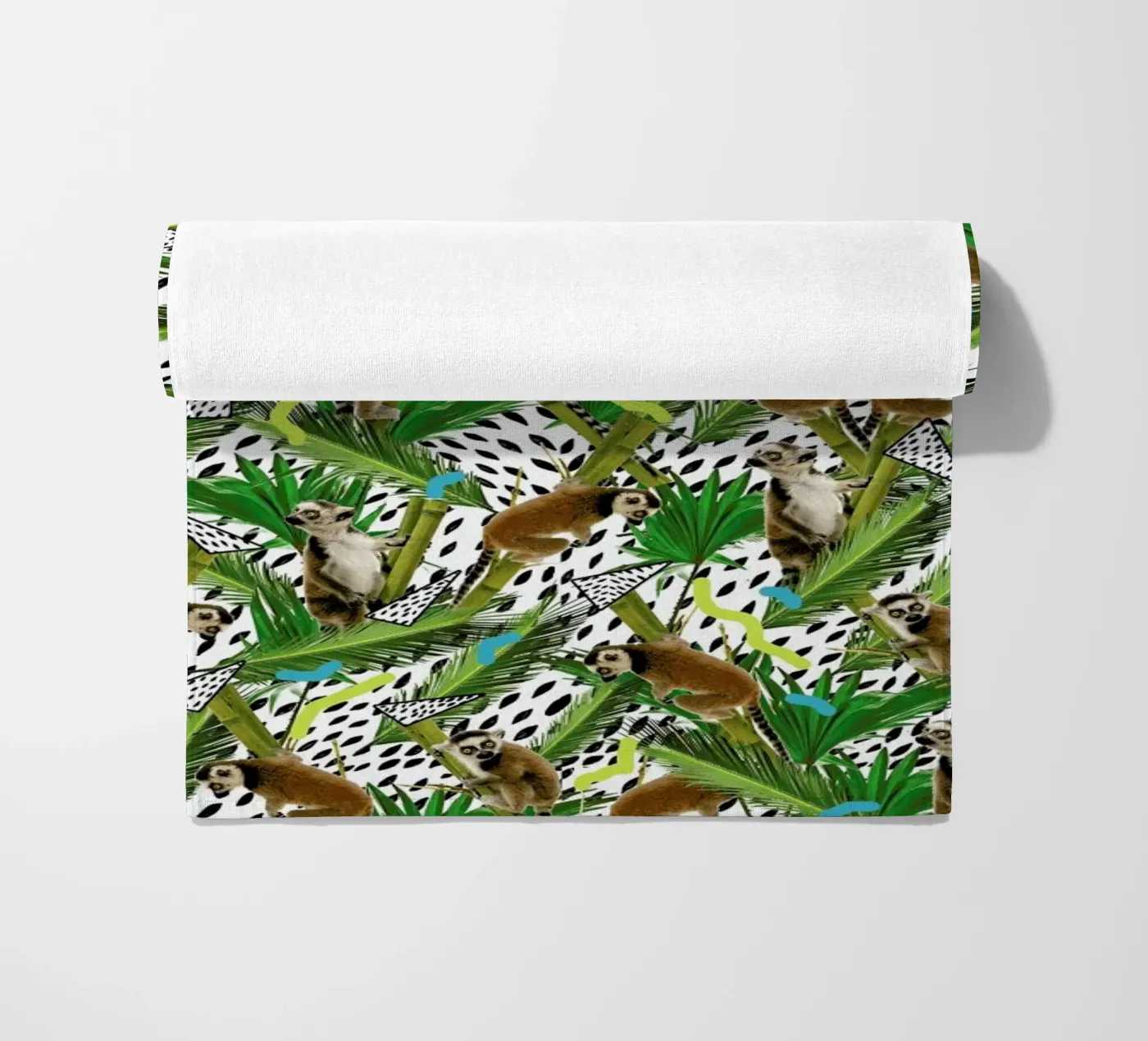 Lemur beach towel by Kris Tate