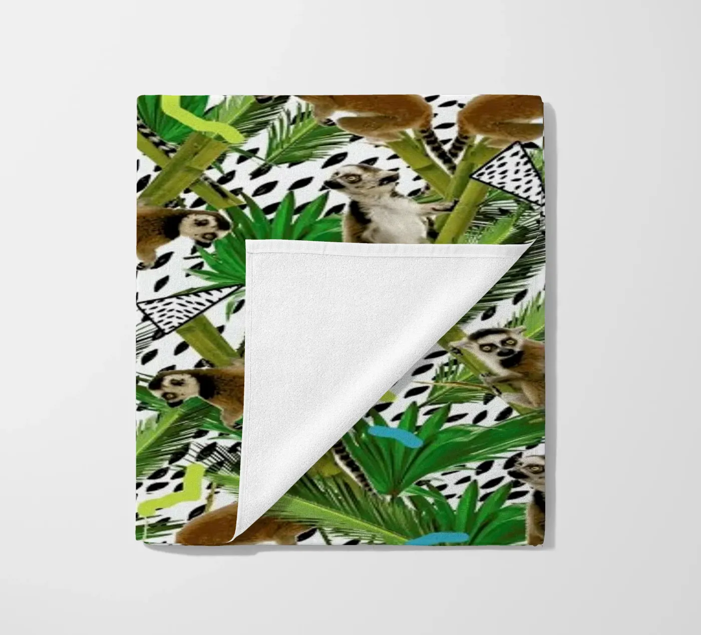Lemur beach towel by Kris Tate
