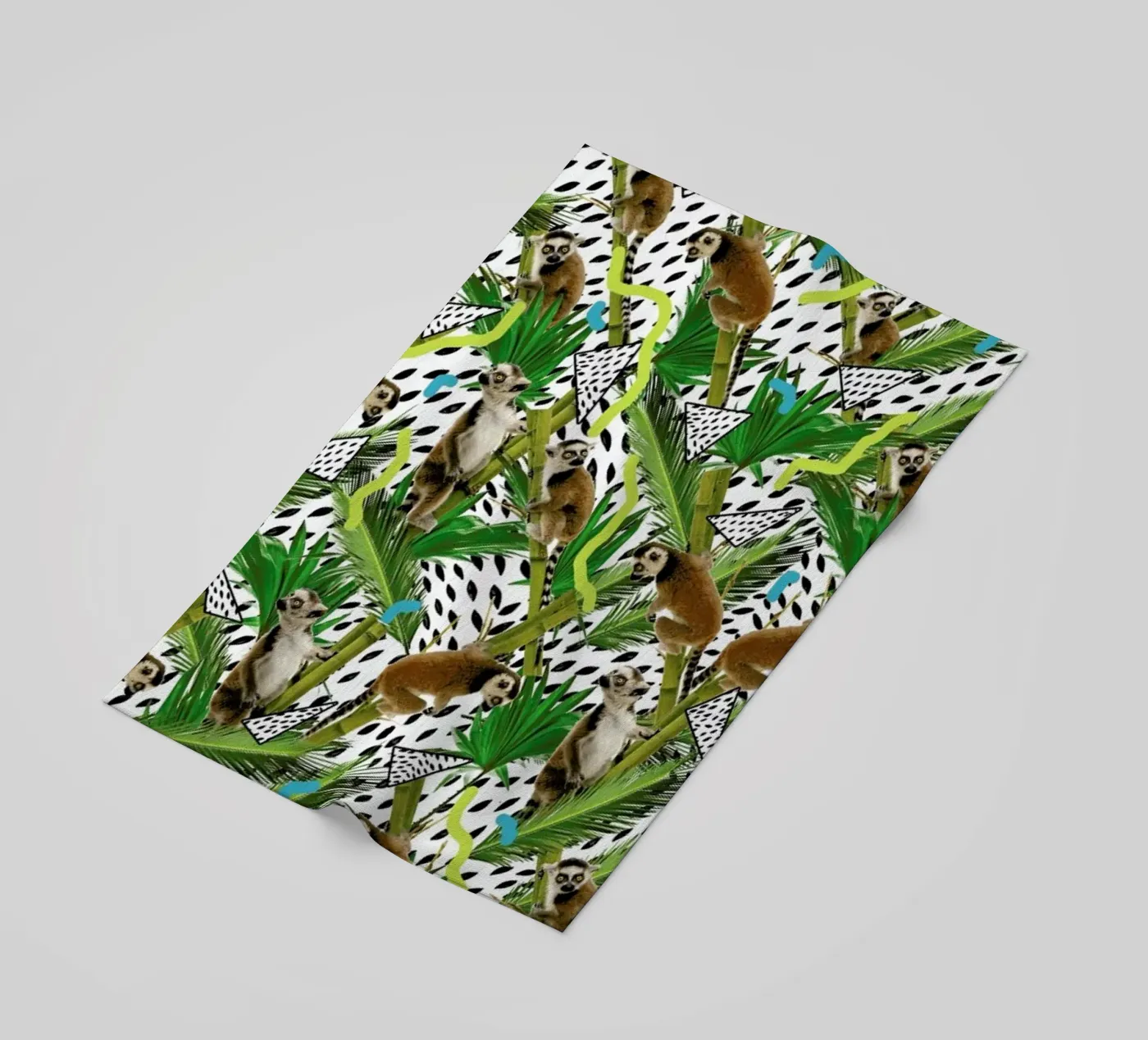 Lemur beach towel by Kris Tate