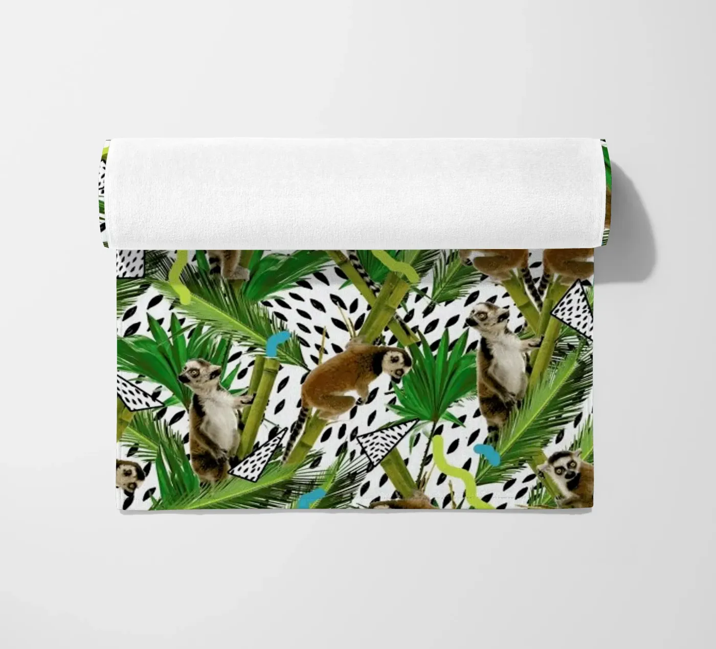 Lemur beach towel by Kris Tate