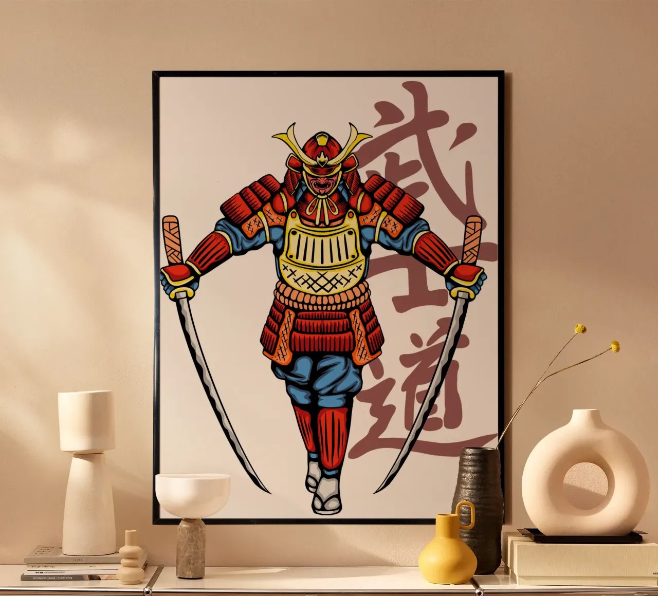 Samouraï Japonais Katana Art Design hahnemühle de nirwanaart