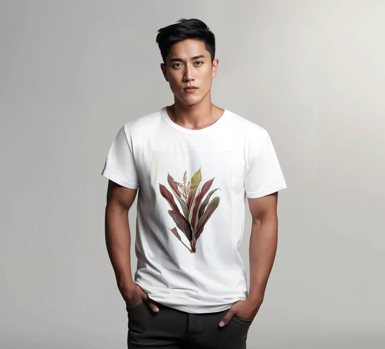Dracoena terminalis, Dragon Lily, Good Luck Tree -Pierre Joseph t-shirt da Artokoloro Quint Lox Ltd