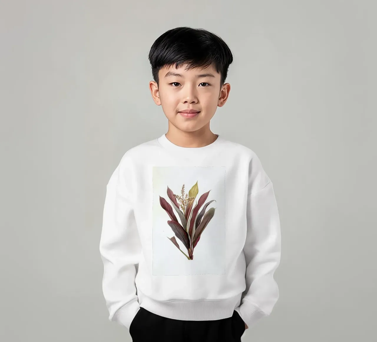 Dracoena terminalis, Dragon Lily, Good Luck Tree -Pierre Joseph felpa bambino da Artokoloro Quint Lox Ltd