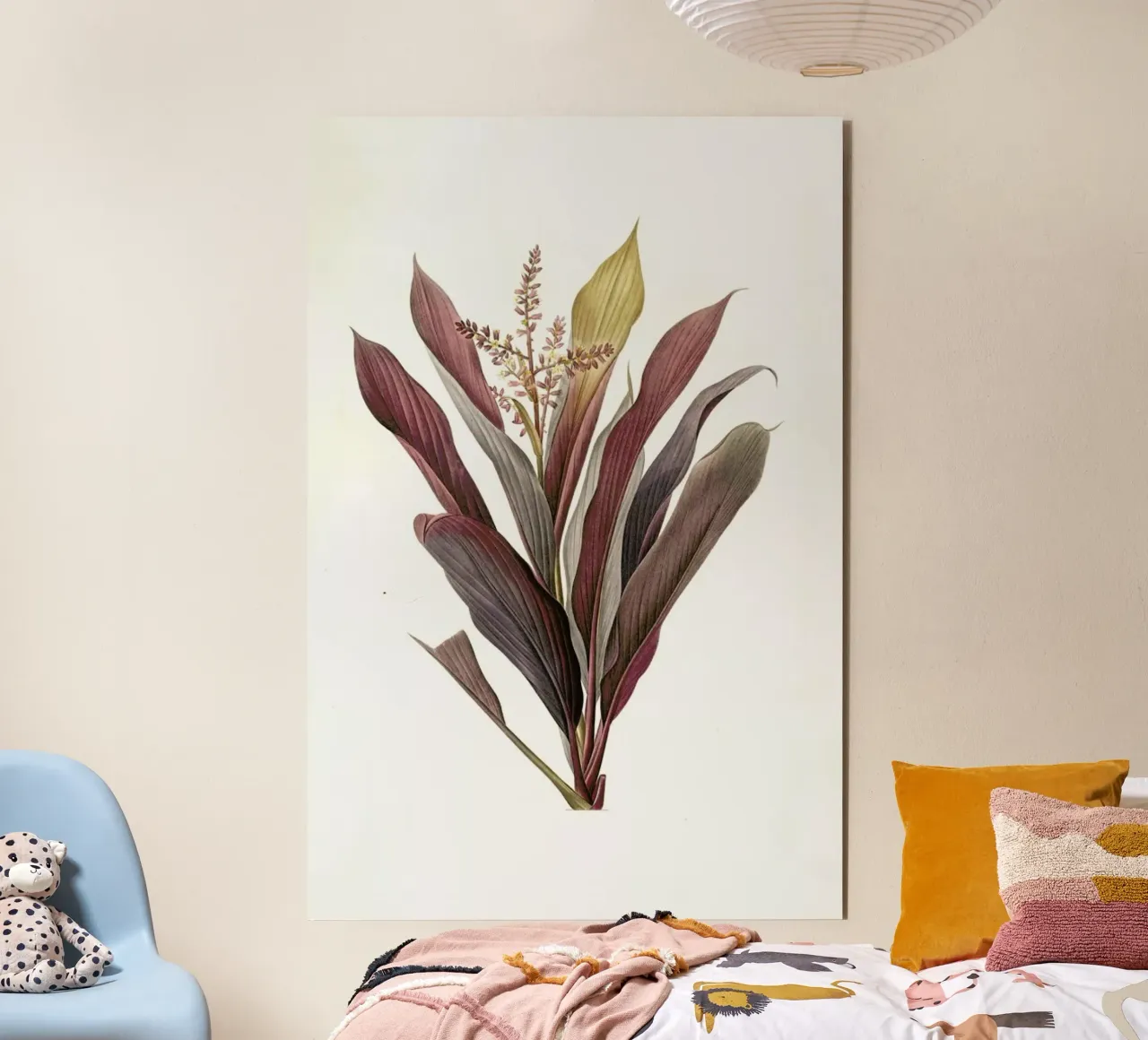 Dracoena terminalis, Dragon Lily, Good Luck Tree -Pierre Joseph alluminio dibond da Artokoloro Quint Lox Ltd