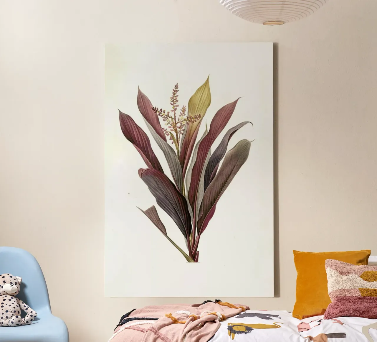 Dracoena terminalis, Dragon Lily, Good Luck Tree -Pierre Joseph tela da Artokoloro Quint Lox Ltd