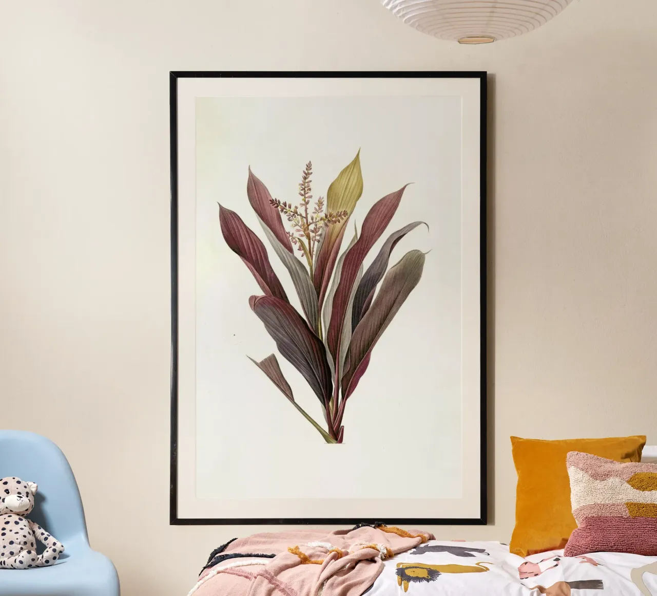 Dracoena terminalis, Dragon Lily, Good Luck Tree -Pierre Joseph carta hahnemühle da Artokoloro Quint Lox Ltd