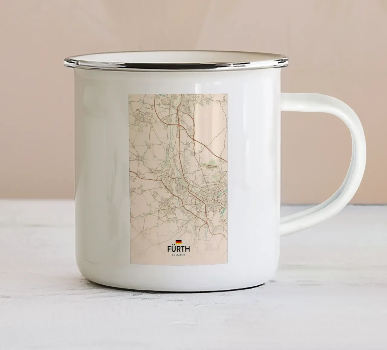 Furth DE tazza in smalto da Jacob W MICKELSON