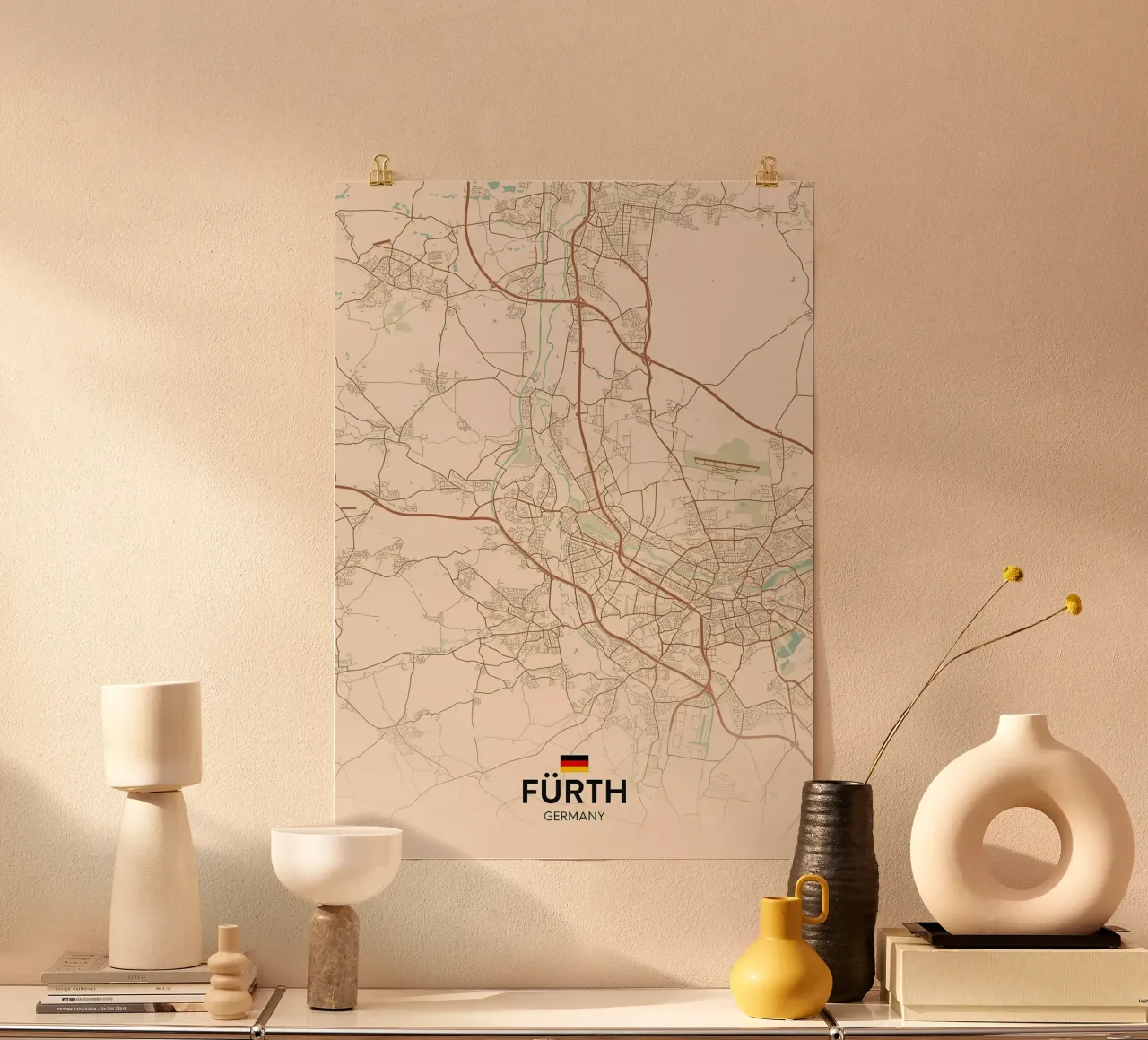 Furth DE poster con telaio in plastica da Jacob W MICKELSON