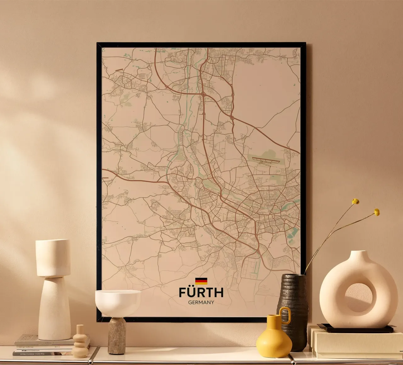 Furth DE poster con telaio in plastica da Jacob W MICKELSON
