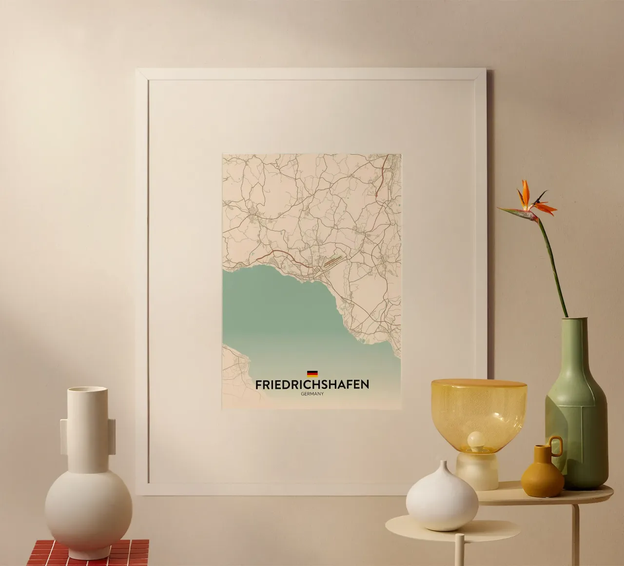 Friedrichshafen DE poster con telaio in alluminio da Jacob W MICKELSON