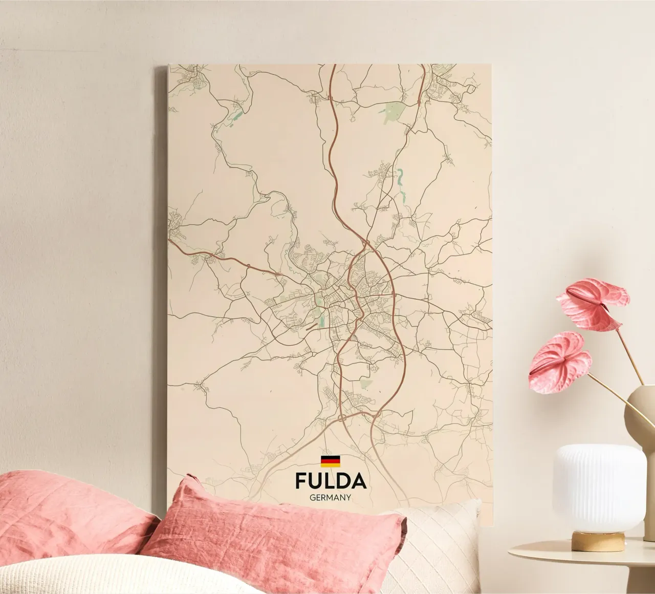Fulda DE canvas met Baklijst van Jacob W MICKELSON