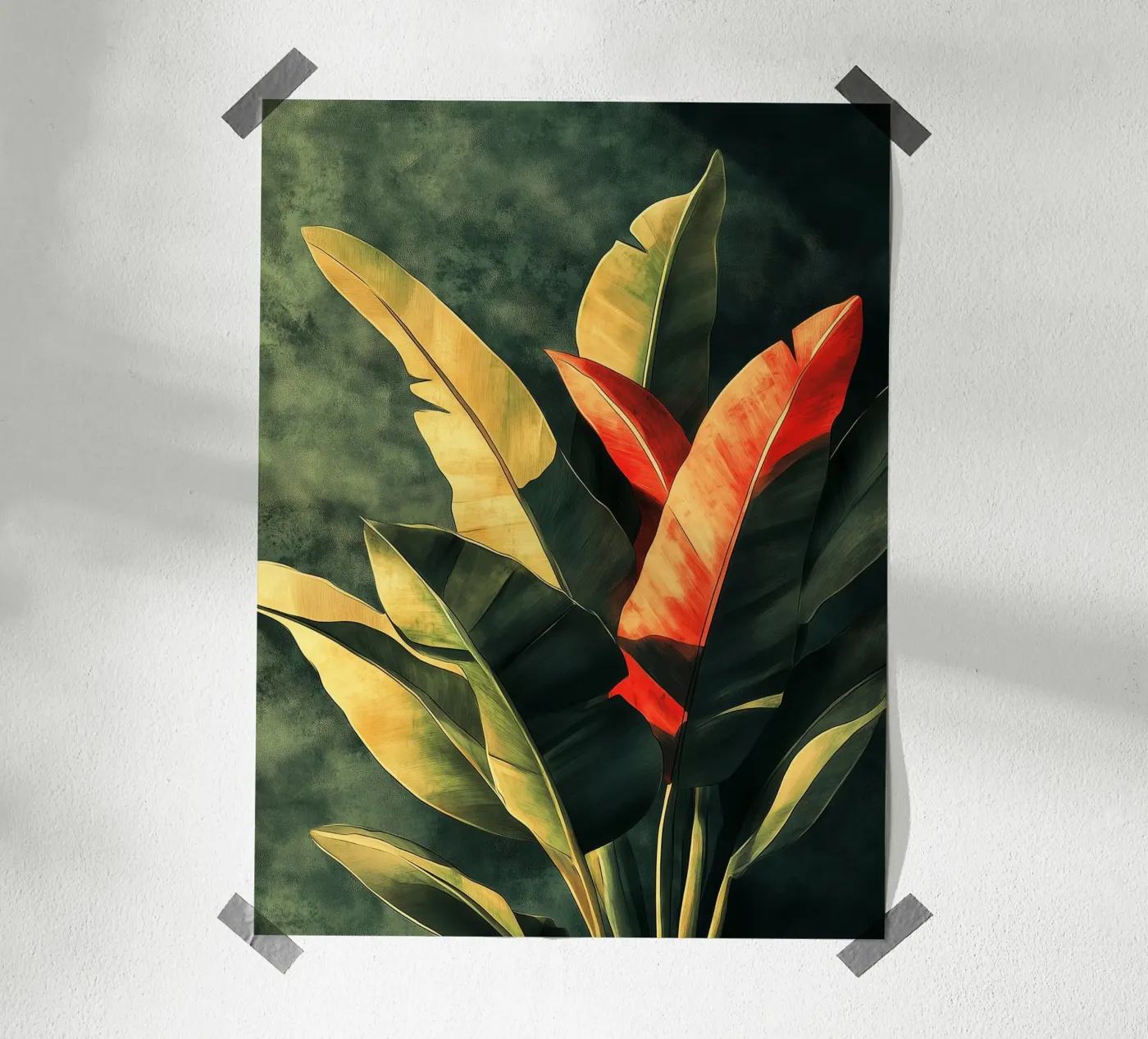 The red leaf poster by Little Things