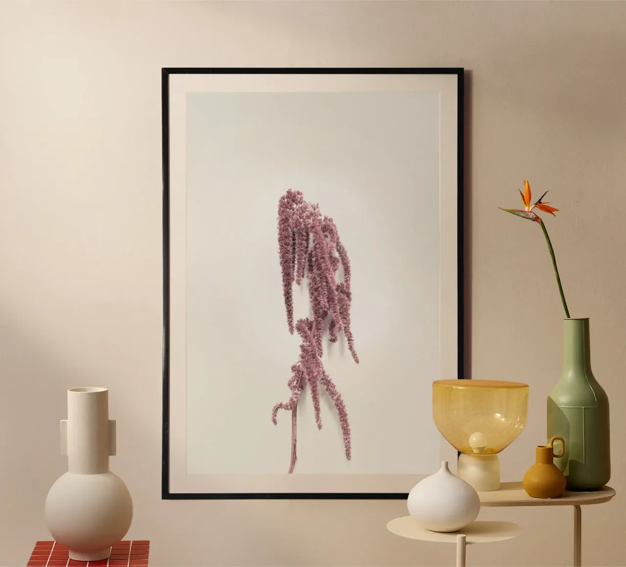 Hazelnut I poster con telaio in legno da Elena Veronese