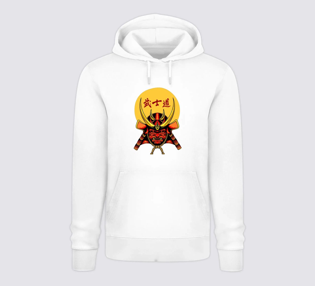 Samurai Mask Vector Art Design felpa con cappuccio da nirwanaart