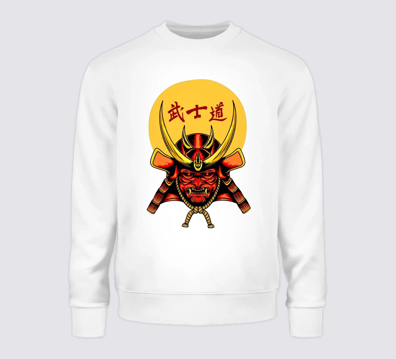 Samurai Mask Vector Art Design felpa da nirwanaart