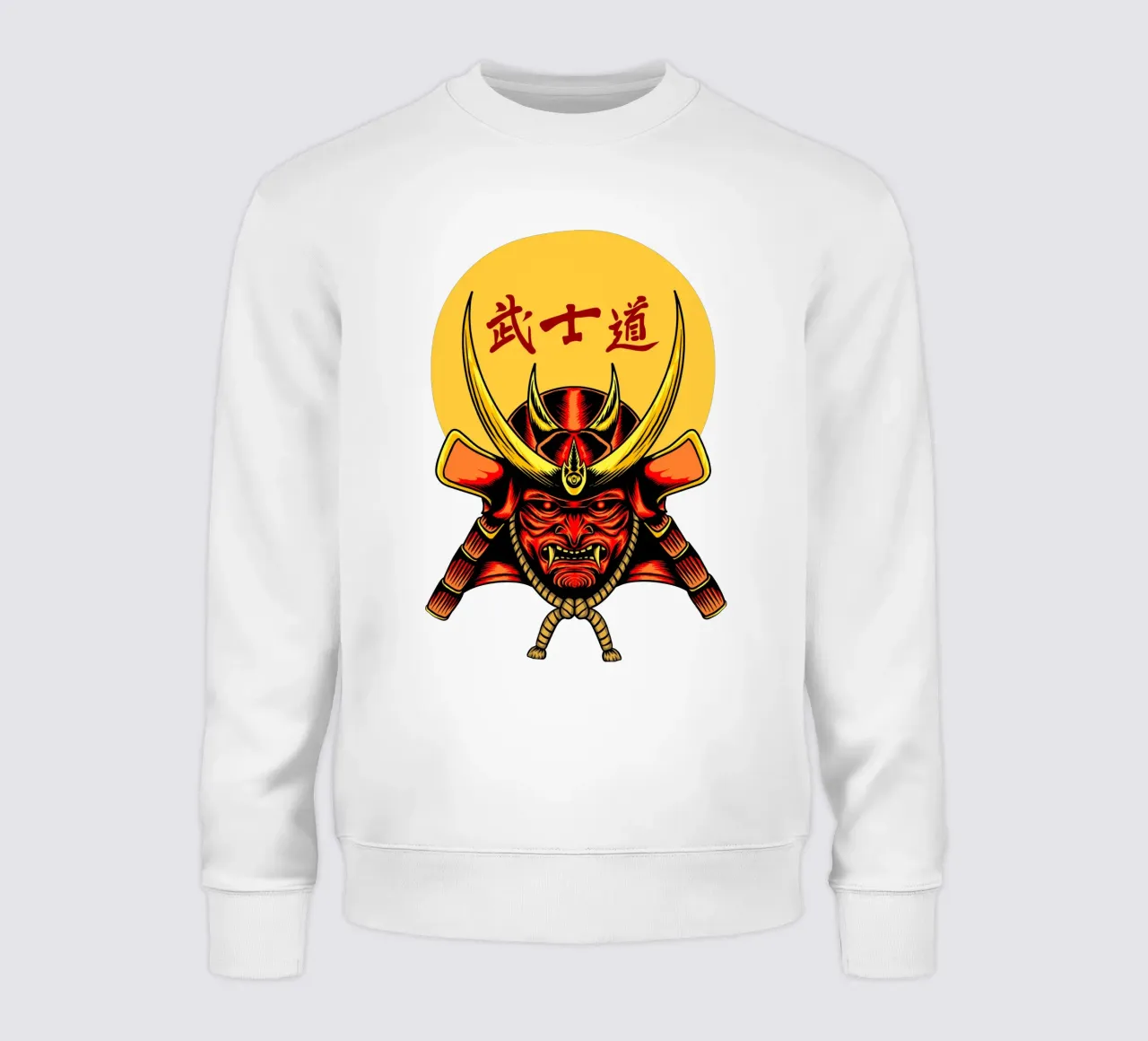 Samurai Mask Vector Art Design felpa da nirwanaart