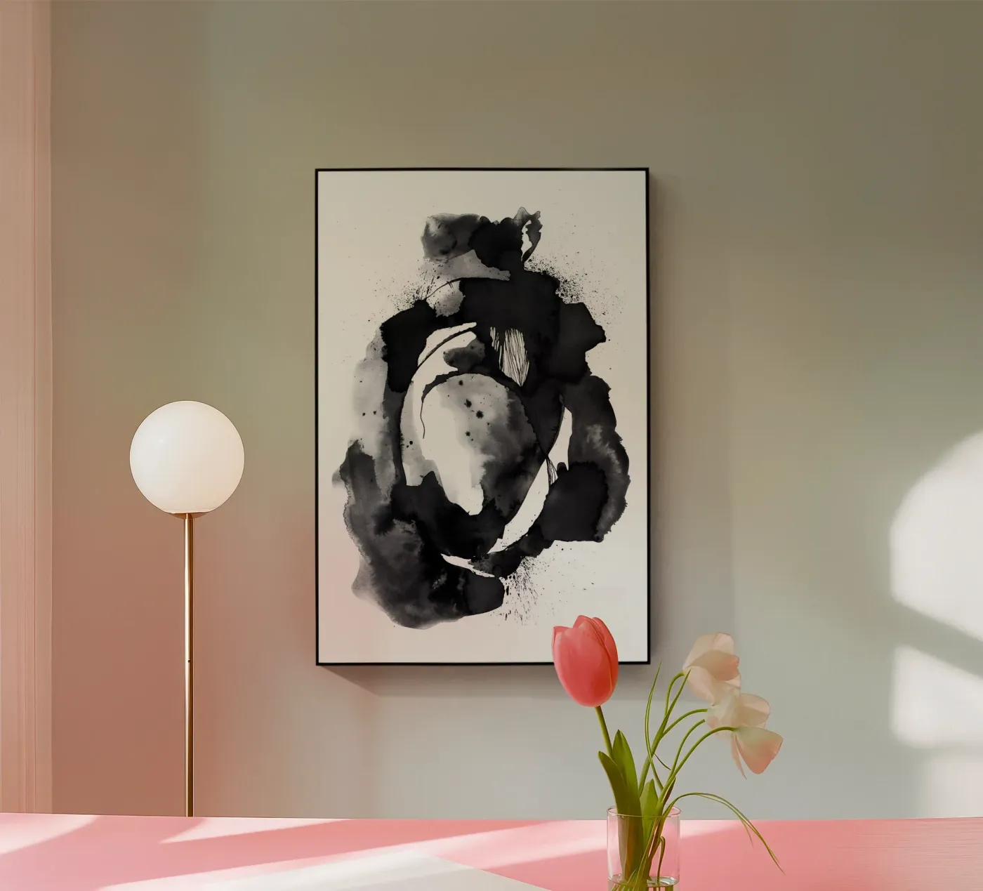 Cave in acryl van Klaus with K