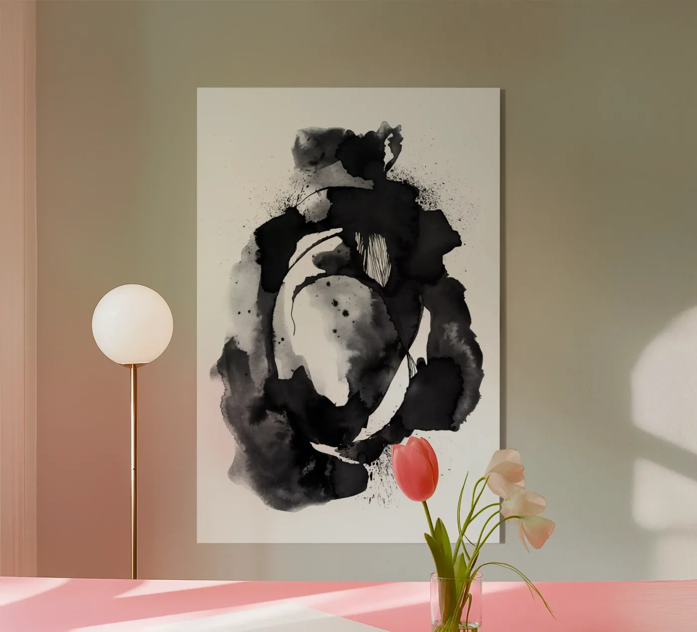 Cave in acryl van Klaus with K