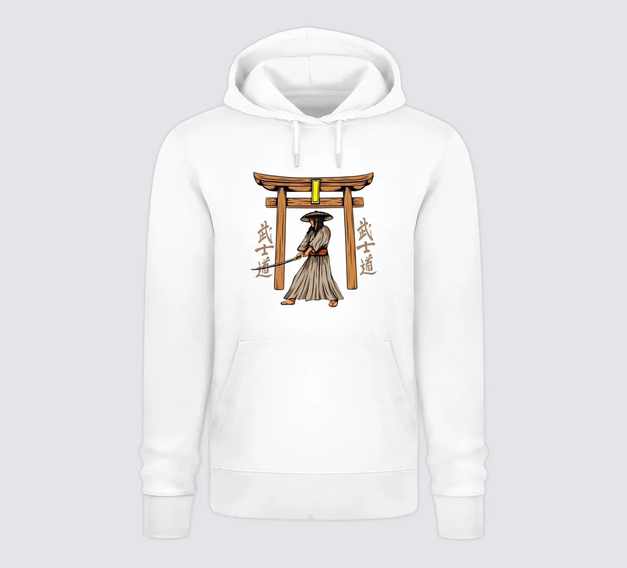 Samurai giapponese Katana Vector Art Design felpa con cappuccio da nirwanaart