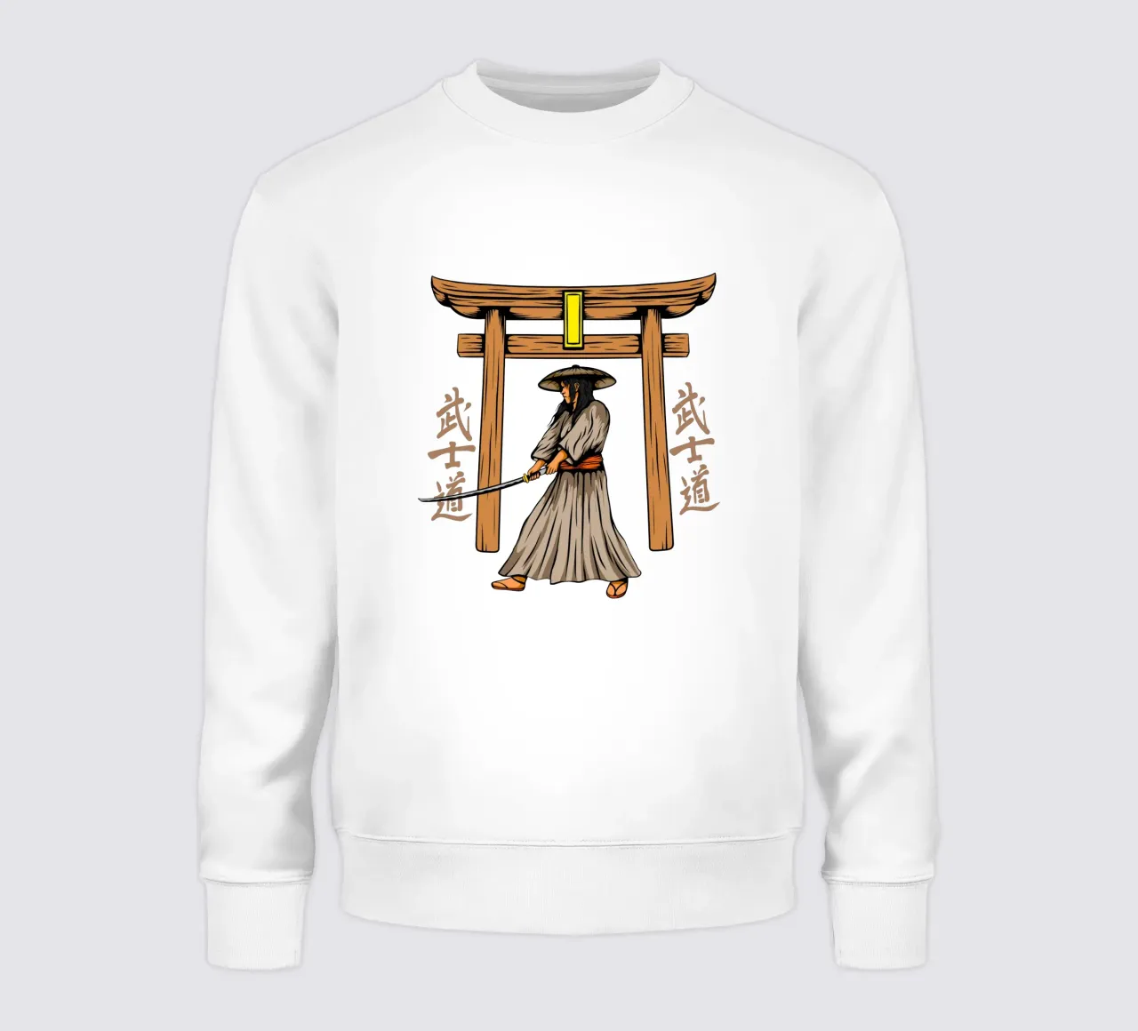 Samurai giapponese Katana Vector Art Design felpa da nirwanaart