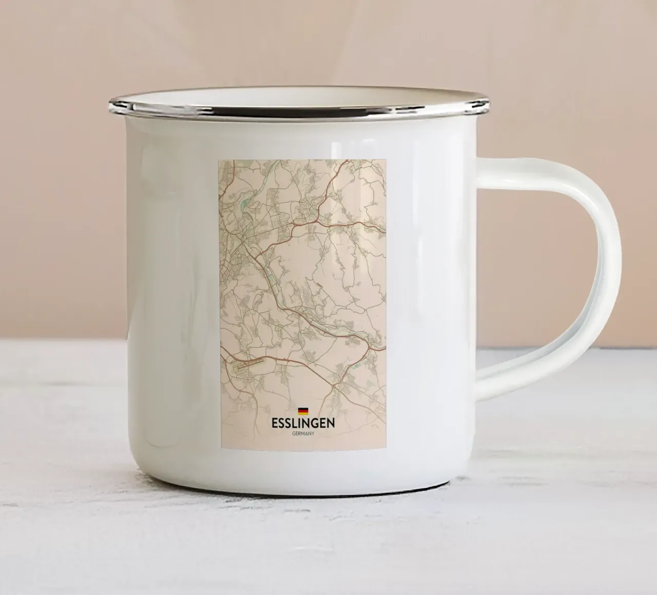 Esslingen DE tazza in smalto da Jacob W MICKELSON