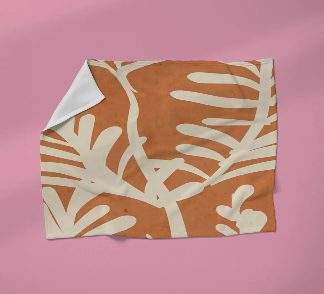Abstract Minimal Plant 6 fleece blanket by ThingDesign