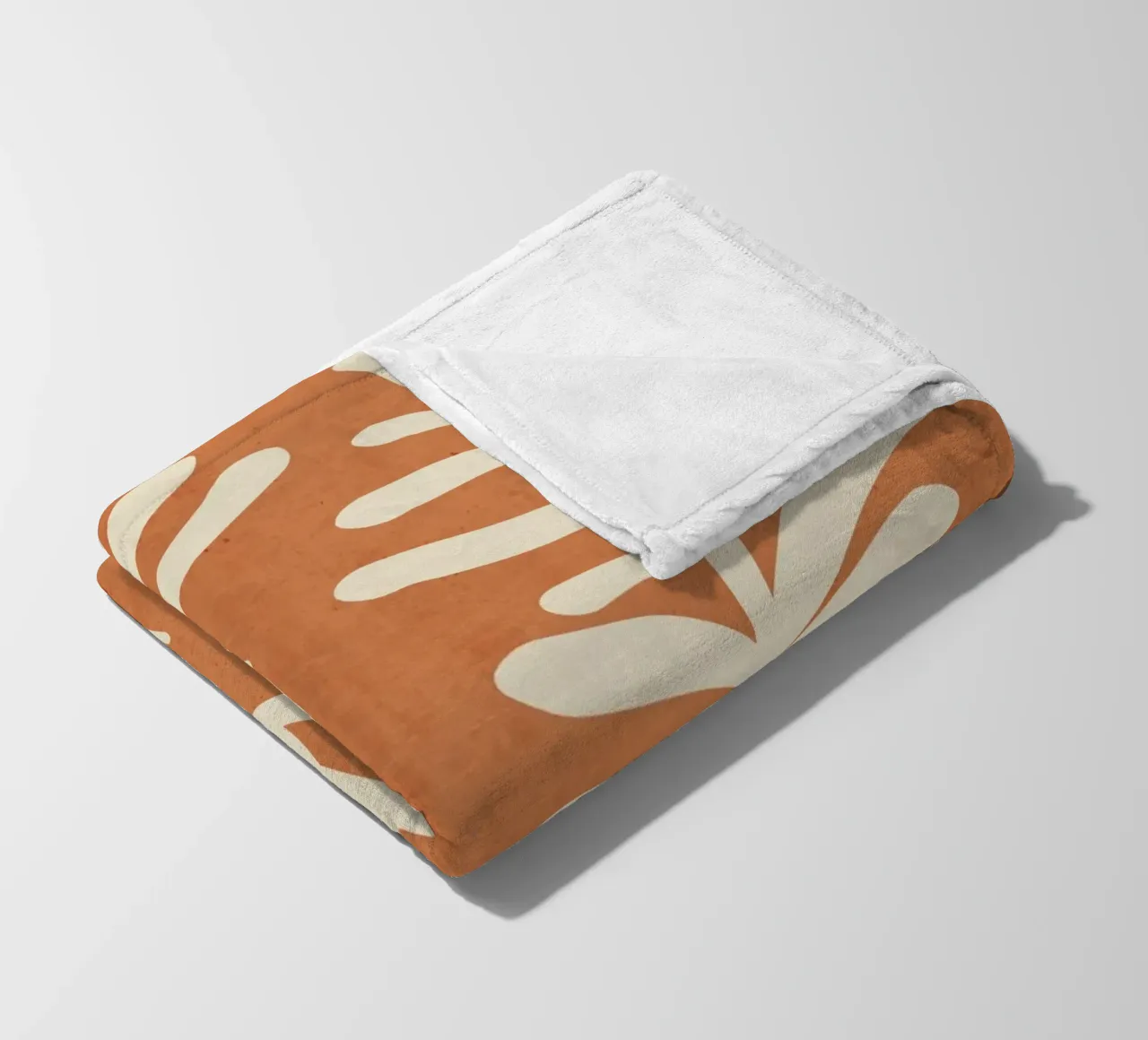 Abstract Minimal Plant 6 fleece blanket by ThingDesign
