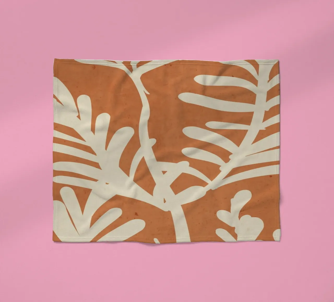 Abstract Minimal Plant 6 fleece blanket by ThingDesign